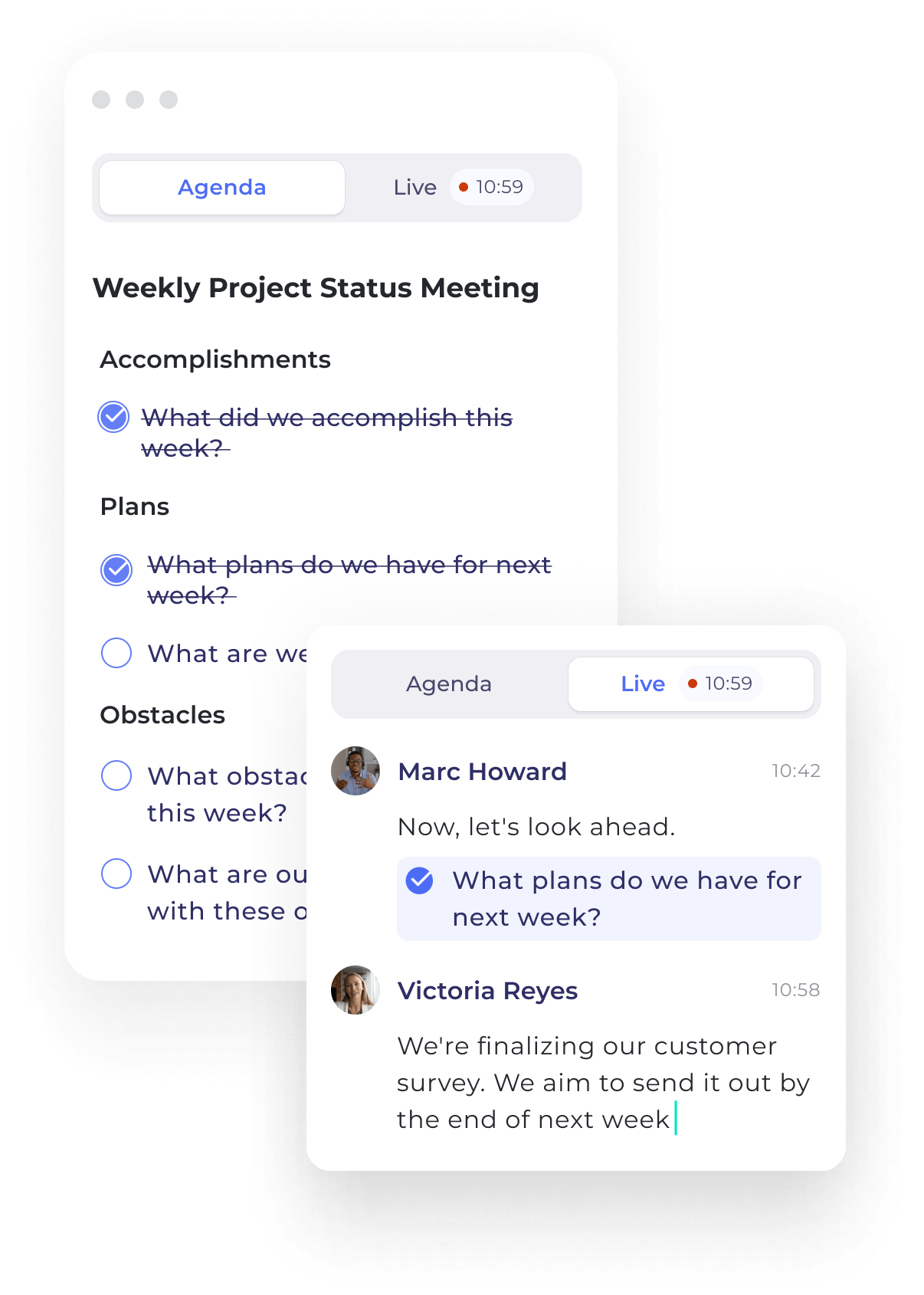 Keep your meetings on track