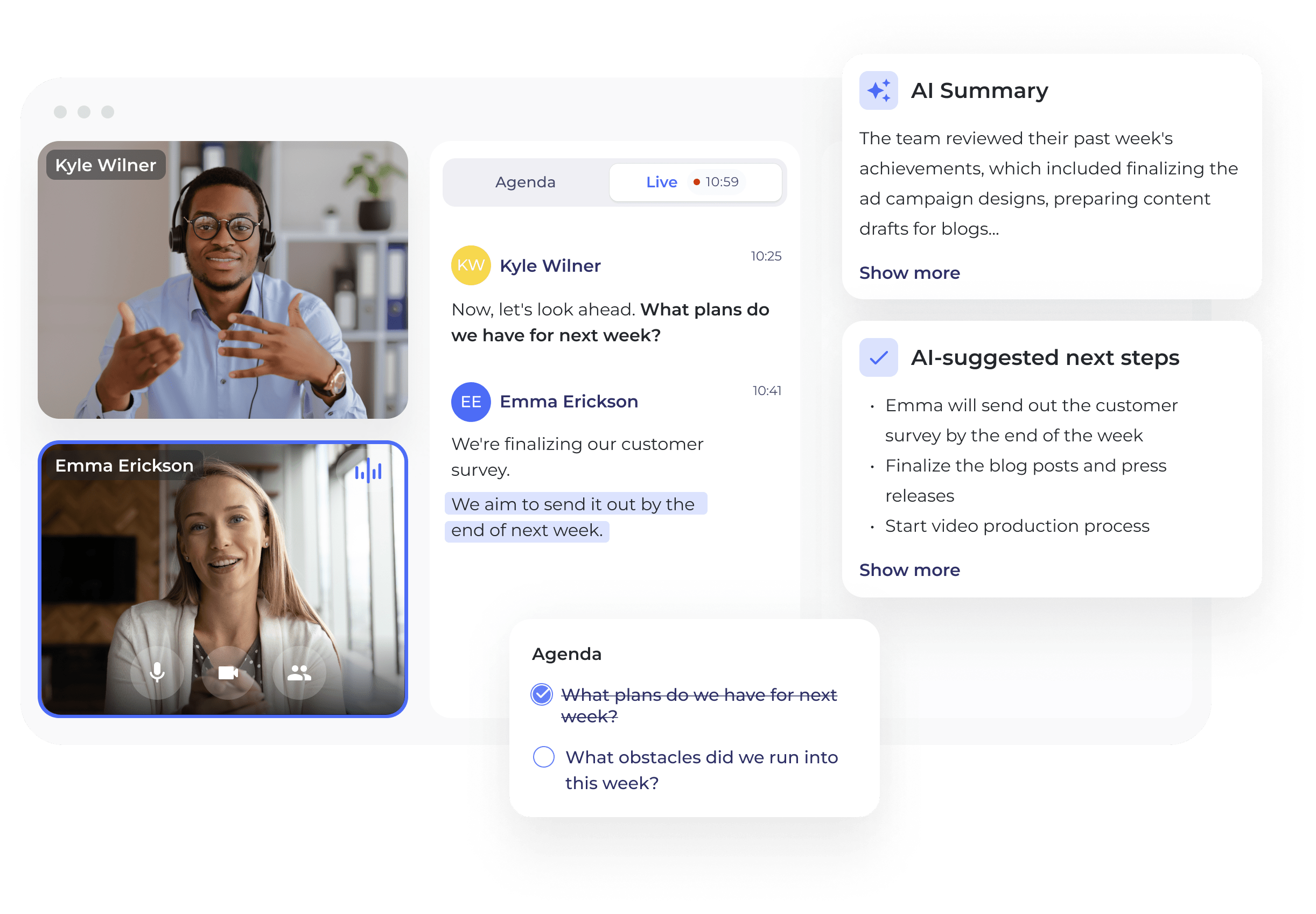 AI notetaker to transcribe, summarize, analyze meetings